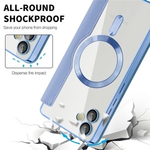 Husa pentru Samsung Galaxy A05 - Techsuit SmartMag Book Case - Light Blue - Img 4