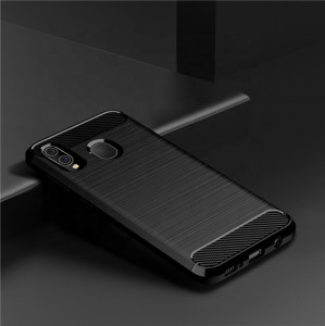 Husa pentru Samsung Galaxy A10 / M10 - Techsuit Carbon Silicone - Black - Img 4