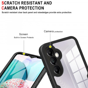 Husa pentru Samsung Galaxy A14 4G / A14 5G + Folie - Techsuit ColorVerse 360 Series - Black - Img 5