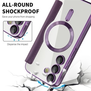 Husa pentru Samsung Galaxy A35 5G - Techsuit SmartMag Book Case - Purple - Img 4