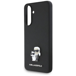 Husa pentru Samsung Galaxy A36 5G - Karl Lagerfeld Saffiano (KLHCSA36PSAKCMPK) - Karl&Choupette Metal Pin - Img 4