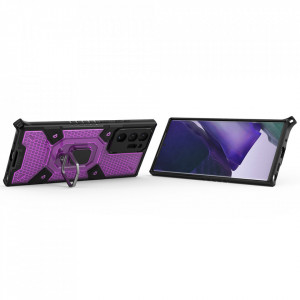 Husa pentru Samsung Galaxy Note 20 Ultra / Note 20 Ultra 5G - Techsuit Honeycomb Armor - Rose-Violet - Img 2