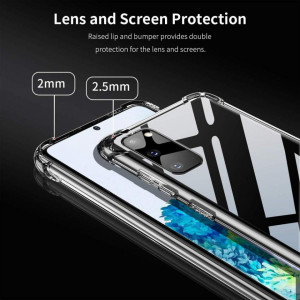 Husa pentru Samsung Galaxy S20 Plus 4G / S20 Plus 5G - Techsuit Shockproof Clear Silicone - Clear - Img 2