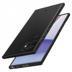 Husa pentru Samsung Galaxy S22 Ultra 5G - Spigen Thin Fit - Black - Img 5
