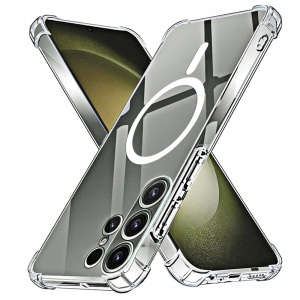Husa pentru Samsung Galaxy S23 Ultra - Techsuit Shockproof Clear Silicone MagSafe - Clear - Img 1