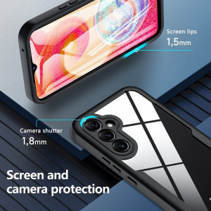 Husa pentru Samsung Galaxy S24 + Folie - Techsuit ColorVerse 360 Series - Black - Img 7