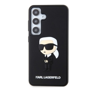 Husa pentru Samsung Galaxy S24 - Karl Lagerfeld 3D Design (KLHCS24S3DRKINK) - Rubber Ikonik - Img 2