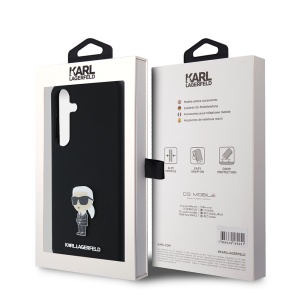 Husa pentru Samsung Galaxy S24 Plus - Karl Lagerfeld Silicone (KLHCS24MSMHKNPK) - Ikonik Metal Pin - Img 7