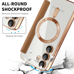 Husa pentru Samsung Galaxy S24 - Techsuit SmartMag Book Case - Brown - Img 4