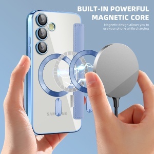 Husa pentru Samsung Galaxy S24 - Techsuit SmartMag Book Case - Light Blue - Img 6