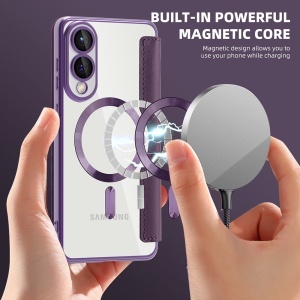 Husa pentru Samsung Galaxy S25 Edge - Techsuit SmartMag Book Case - Purple - Img 6