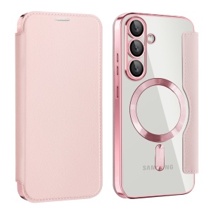 Husa pentru Samsung Galaxy S25 Plus - Techsuit SmartMag Book Case - Pink - Img 2