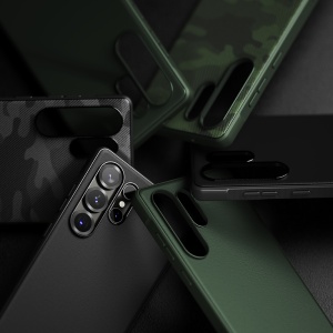 Husa pentru Samsung Galaxy S25 - Ringke Onyx Design - Camo Black - Img 5