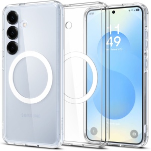 Husa pentru Samsung Galaxy S25 - Spigen Ultra Hybrid MagSafe - Clear / White - Img 1