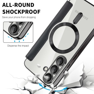 Husa pentru Samsung Galaxy S25 - Techsuit SmartMag Book Case - Black - Img 4