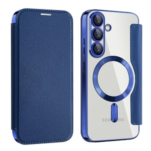 Husa pentru Samsung Galaxy S25 - Techsuit SmartMag Book Case - Blue - Img 2