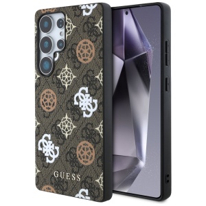 Husa pentru Samsung Galaxy S25 Ultra - Guess Hardcase 4G Peony (GUHMS25LP4PWPW) - Brown - Img 1