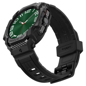 Husa pentru Samsung Galaxy Watch UltraÂ 47mm + Curea - Spigen Rugged Armor Pro - Black - Img 3