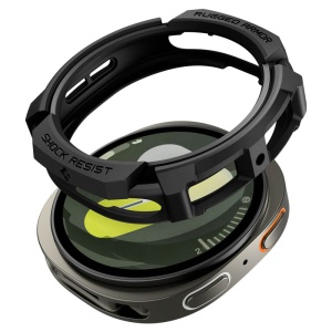 Husa pentru Samsung Galaxy Watch8 40mm - Spigen Rugged Armor - Black - Img 2