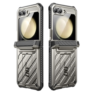 Husa pentru Samsung Galaxy Z Flip6 - Supcase Unicorn Beetle Pro - Titan Gray - Img 2