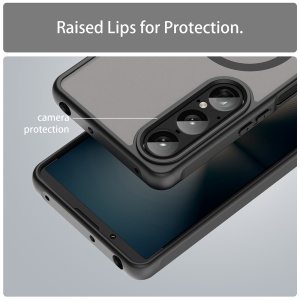 Husa pentru Sony Xperia 1 VII - Techsuit HaloFrost II MagSafe - Black - Img 3