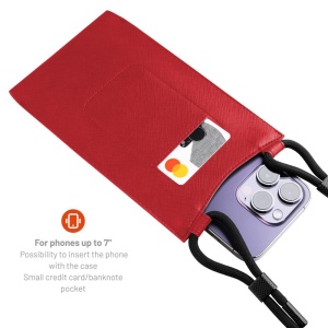 Husa pentru telefon 7" - Fixed Universal Shoulder Bag Verona (FIXVER-RD) - Red - Img 4
