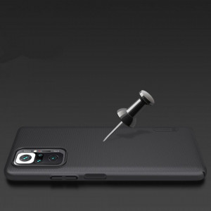 Husa pentru Xiaomi Redmi Note 10 Pro / Note 10 Pro Max - Nillkin Super Frosted Shield - Black - Img 3