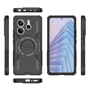 Husa pentru Xiaomi Redmi Note 14 5G - Techsuit ArmorMag Case - Black - Img 4