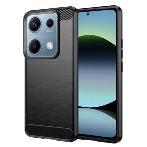 Husa pentru Xiaomi Redmi Note 14S - Techsuit Carbon Silicone - Black