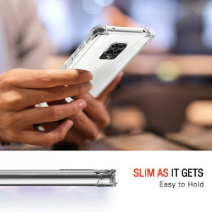 Husa pentru Xiaomi Redmi Note 9S / Note 9 Pro / Note 9 Pro Max - Techsuit Shockproof Clear Silicone - Clear - Img 2