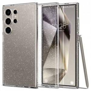 Huse pentru Samsung Galaxy S24 Ultra - Spigen Liquid Crystal Glitter - Crystal Quartz - Img 1
