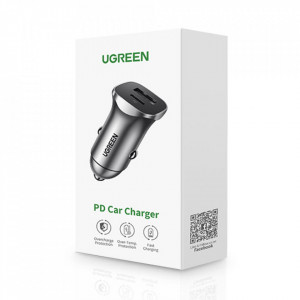 Incarcator Auto 2xUSB-A, 24W, 4.8A - Ugreen (30780) - Space Gray - Img 7