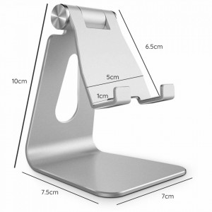 Suport Birou Telefon / Tableta - Techsuit Folding (Z4A) - Silver - Img 7