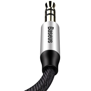 Cablu Audio Jack la Jack, 1.5m - Baseus (CAM30-CS1) - Black - Img 4