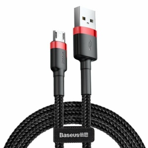 Cablu Baseus Cafule Micro USB - USB 2 metri 1.5A Negru/Rosu - Img 14