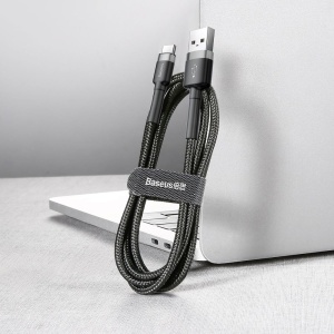 Cablu Baseus Cafule USB USB-C 2A 3m gri+negru - Img 14
