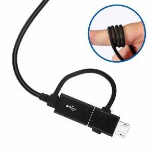 Cablu de date USB la Micro-USB, Type-C, 1.5m - Samsung (EP-DG950DBEGWW) - Black - Img 2