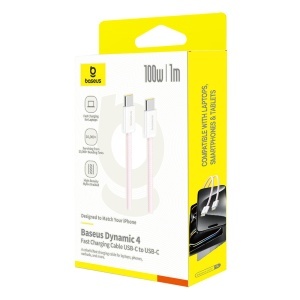 Cablu Type-C, Smart Chip, 100W, 1m - Baseus Dynamic 4 (P10381400411-00) - Pink - Img 5