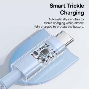 Cablu USB la Type-C, Super Fast Charging 100W, 2m - Baseus Gem (P10373002311-01) - Galaxy Blue - Img 4
