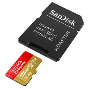 Card de Memorie, 128GB, MicroSDXC - SanDisk Extreme (SDSQXAA-128G-GN6MA) - Red - Img 3