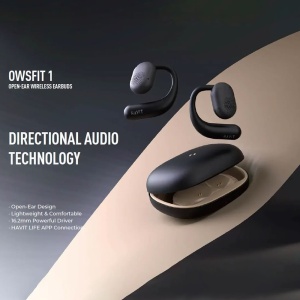 Casti fara Fir Bluetooth 5.3, TWS, USB-C, 500mAh - Havit (OWS914) - Black - Img 3