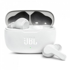 Casti in-ear Bluetooth cu microfon TWS - JBL (Wave 200) - White - Img 1