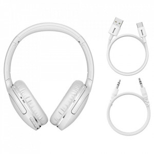 Casti Over the Ear Baseus Encok D02 Pro, Wireless, Bluetooth 5.0 Alb - Img 4