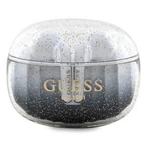 Casti True Wireless, Bluetooth 5.3, IPX4, Type-C - Guess (GUTWSHDGKEEK) - Glitter Black Gradient - Img 1