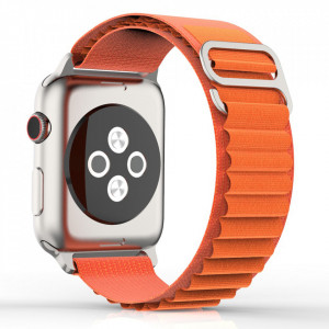 Curea pentru Apple Watch 1/2/3/4/5/6/7/8/9/10/SE/SE 2 (38/40/41/42mm) - Techsuit Watchband (W037) - Orange - Img 2