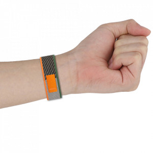 Curea pentru Apple Watch 1/2/3/4/5/6/7/8/9/10/SE/SE 2 (38/40/41/42mm) - Techsuit Watchband (W039) - Black / Gray - Img 4