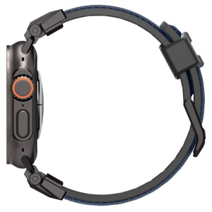 Curea pentru Apple Watch 1/2/3/4/5/6/7/8/9/10/SE/SE 2/Ultra/Ultra 2 (42/44/45/46/49mm) - Spigen DuraPro Armor - Navy Blue - Img 4