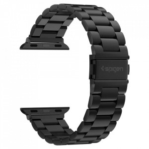 Curea pentru Apple Watch 1/2/3/4/5/6/7/8/9/10/SE/SE 2/Ultra/Ultra 2 (42/44/45/46/49mm) - Spigen Modern Fit - Black - Img 2