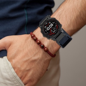 Curea pentru Garmin Fenix 3/3 HR/5X/5X Plus/6X/6X Pro/7X/7X Pro Solar - Techsuit Watchband QuickFit (W057) - Navy Blue - Img 4