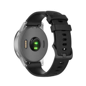 Curea pentru Huawei Watch GT 4 (41mm)/W1/Honor Watch S1/Garmin Venu 2S/Vivoactive 4S - Techsuit Watchband 18mm (W006) - Black - Img 1
